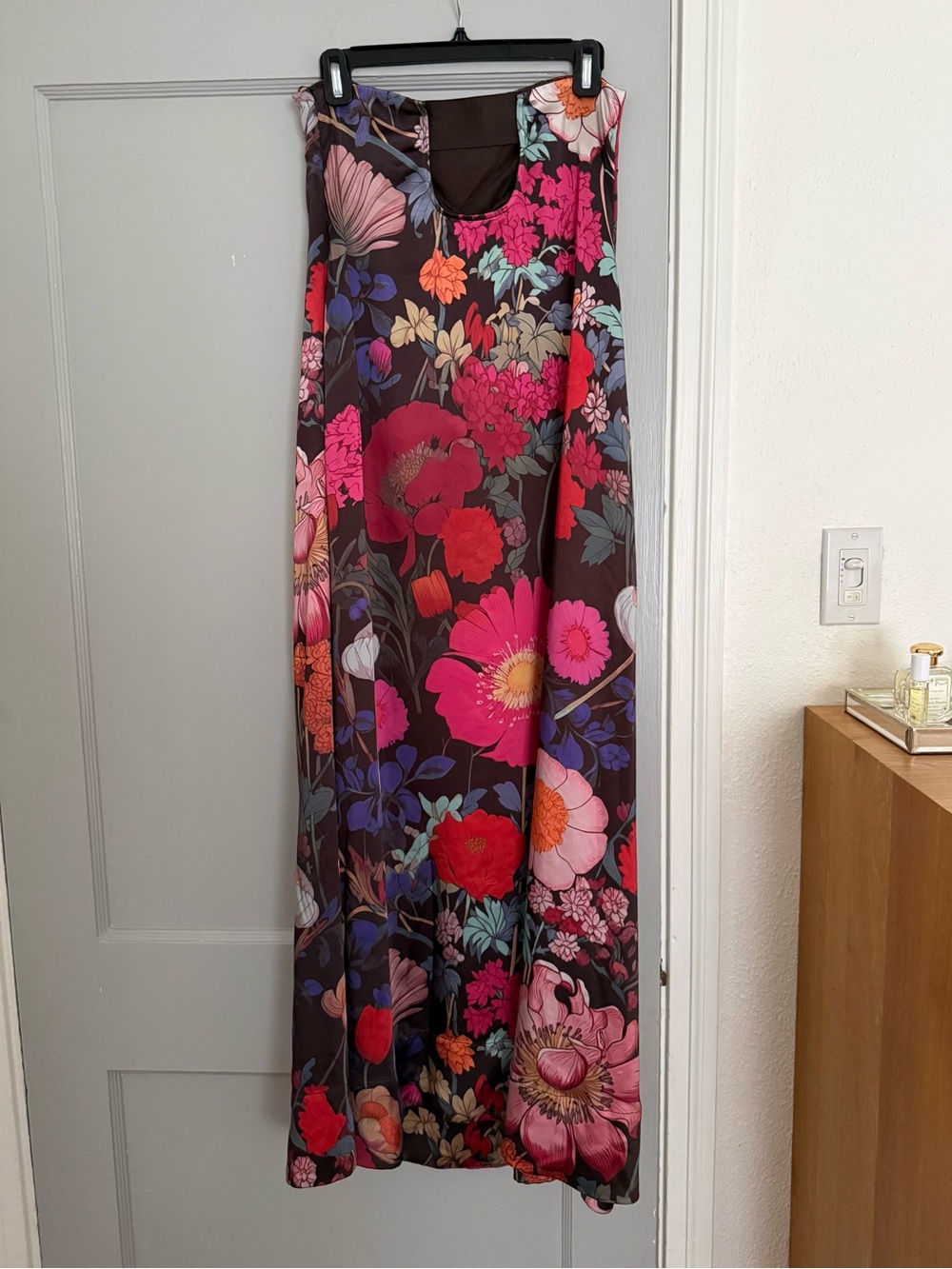 Free People Botanical Maxi Dress in Chocolate Combo Small - Picture 5 of 7